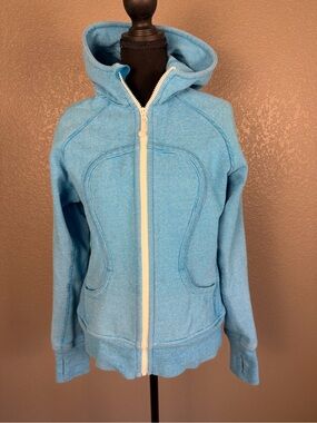 lululemon athletica turquoise Scuba Full-Zip Hoodie